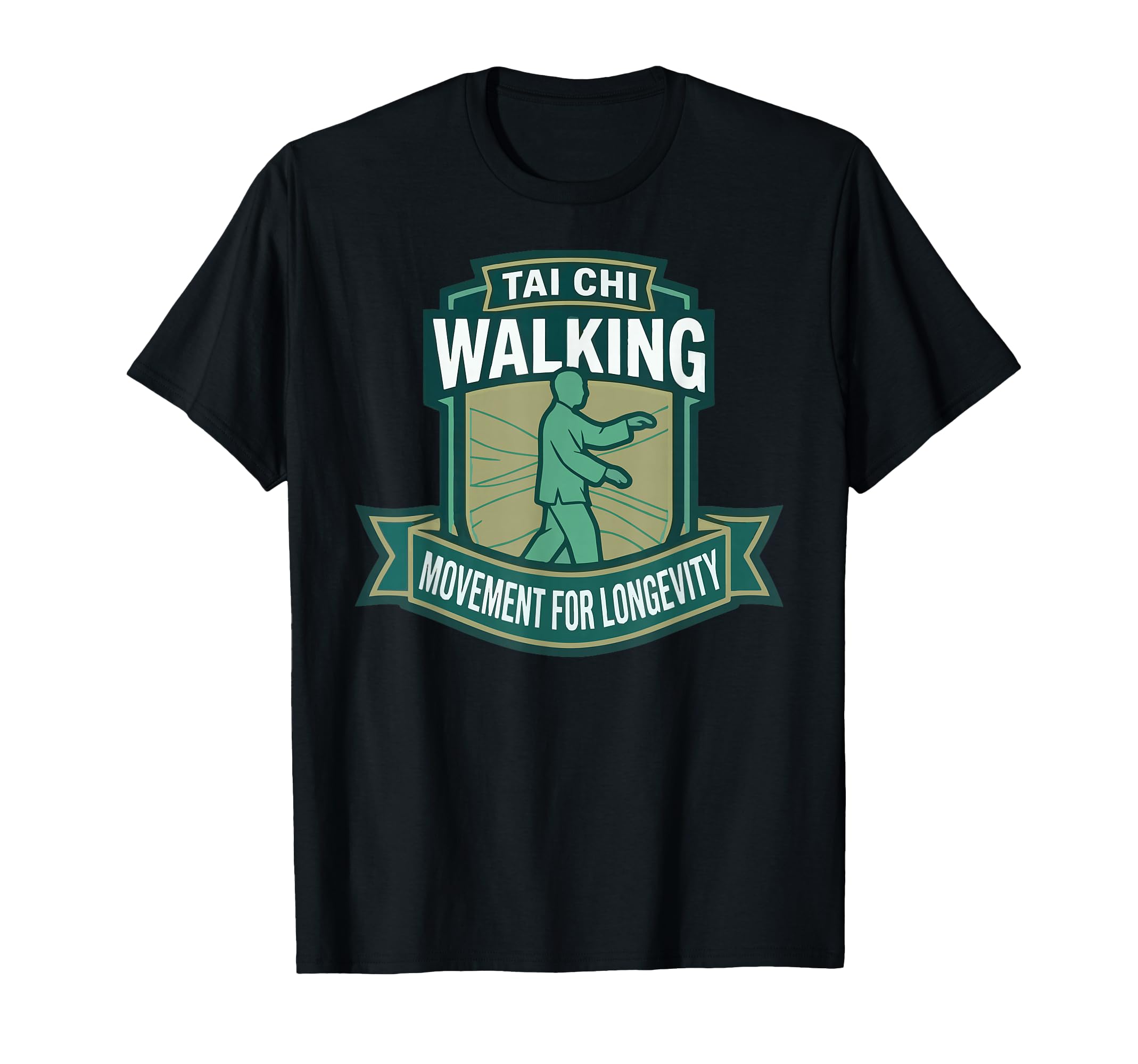 Tai Chi Walking Seniors Longevity T-Shirt - Novelty Apparel Men Women - T-Shirt, Sweatshirt, Hoodie