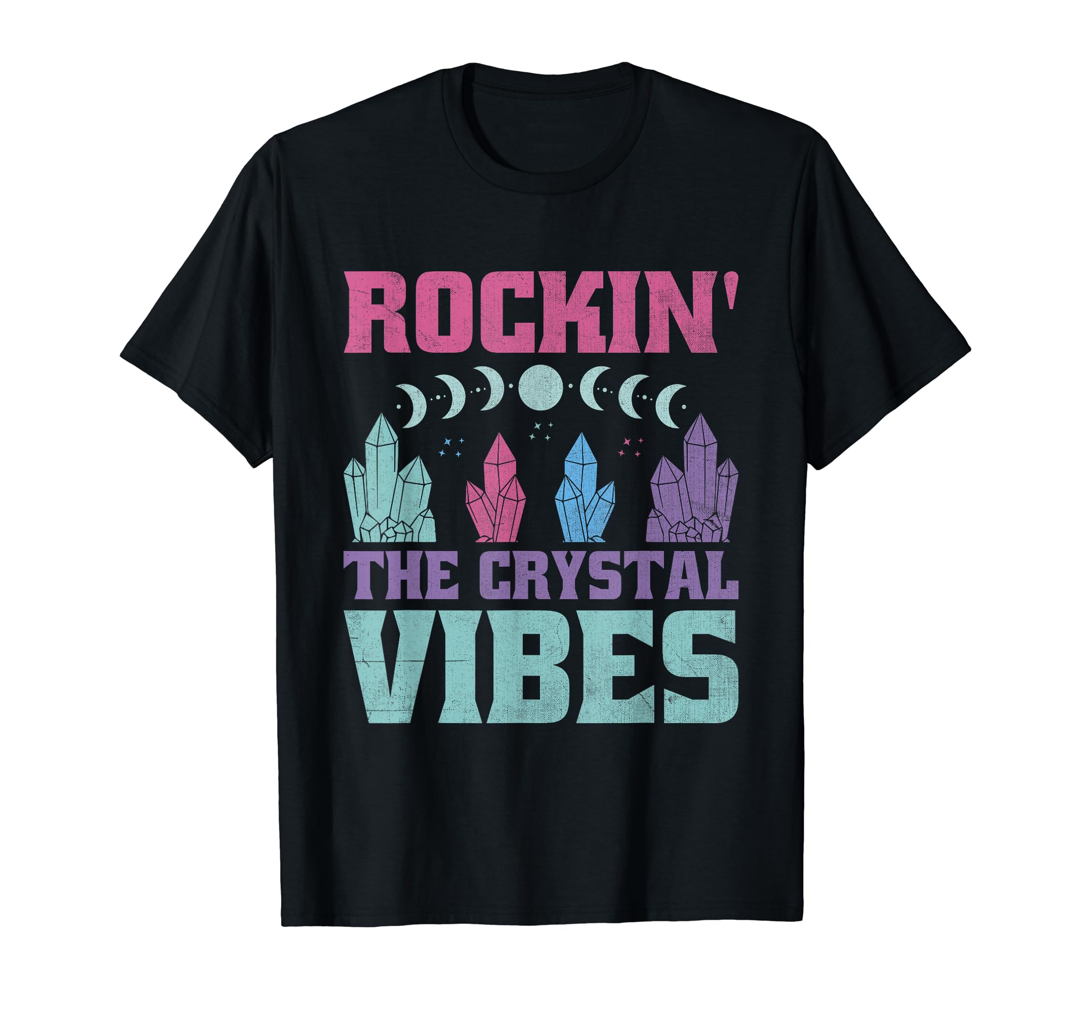 Spiritual Crystal Stones Healing T-Shirt - Casual Everyday Wear for Adults - T-Shirt, Sweatshirt, Hoodie