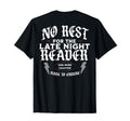No Rest Late Night Reader Back T-Shirt - Graphic Print Men Women - T-Shirt, Sweatshirt, Hoodie