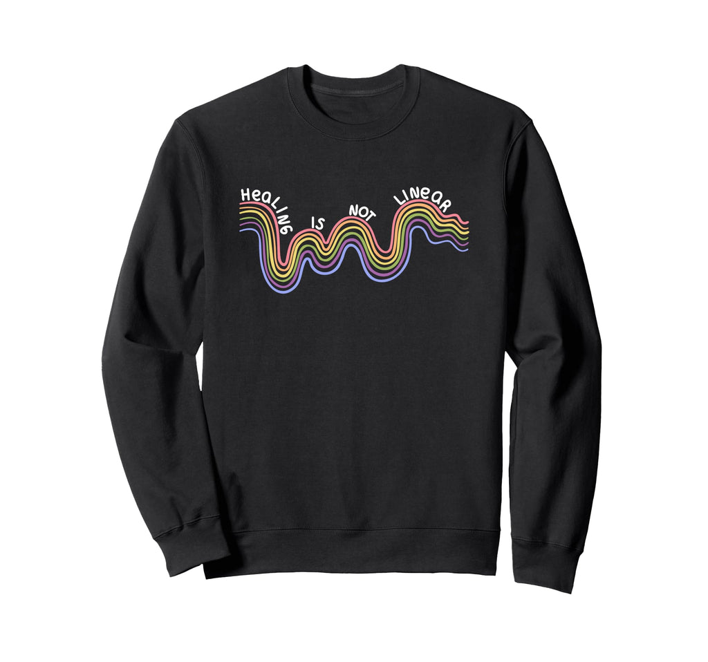 Mental Health Awareness Rainbow Sweatshirt - Custom Art Print Unisex - T-Shirt, Sweatshirt, Hoodie