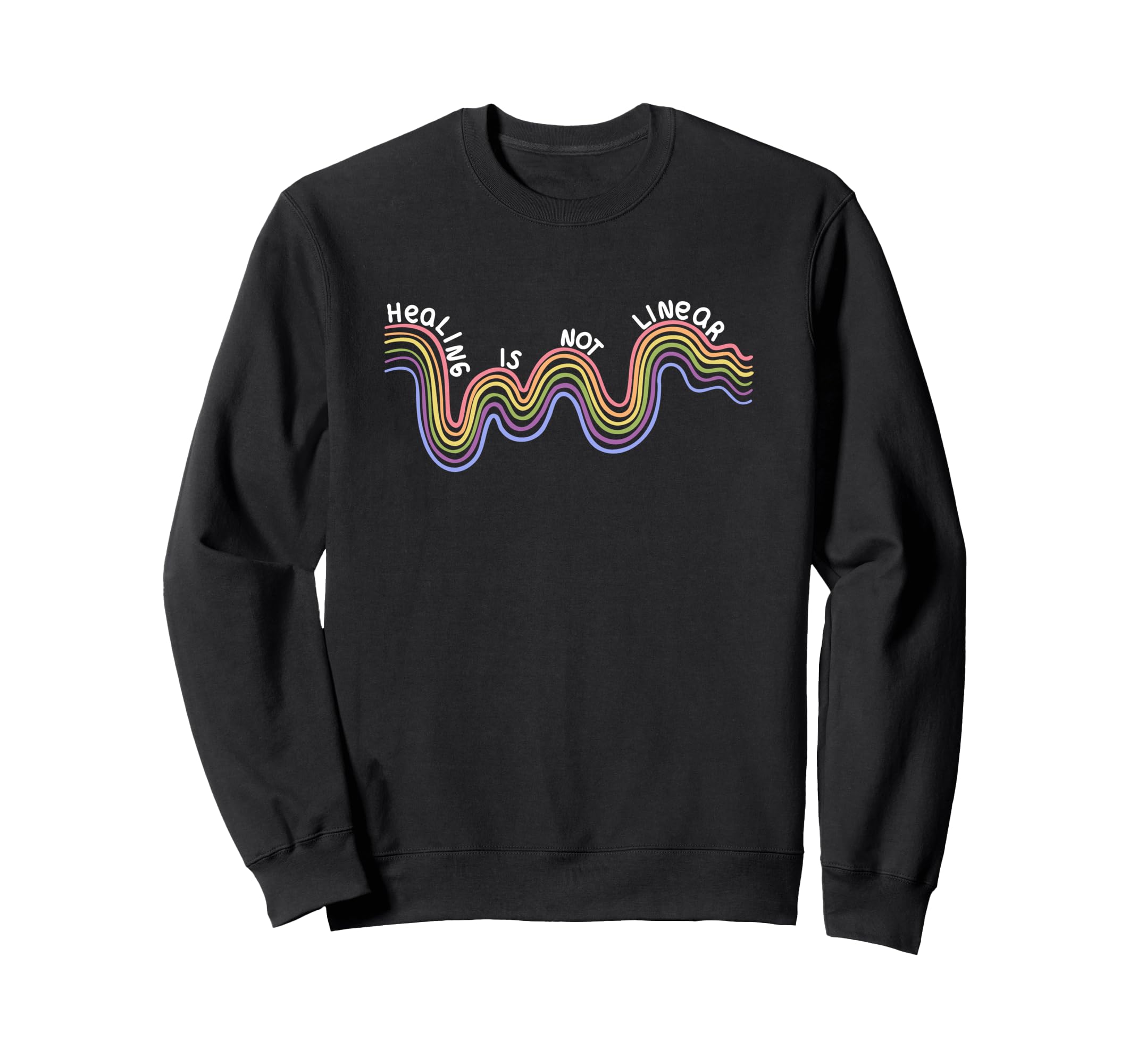 Mental Health Awareness Rainbow Sweatshirt - Custom Art Print Unisex - T-Shirt, Sweatshirt, Hoodie