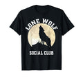 Lone Wolf Social Club Introverts T-Shirt - Fun Novelty Design Men Women - T-Shirt, Sweatshirt, Hoodie