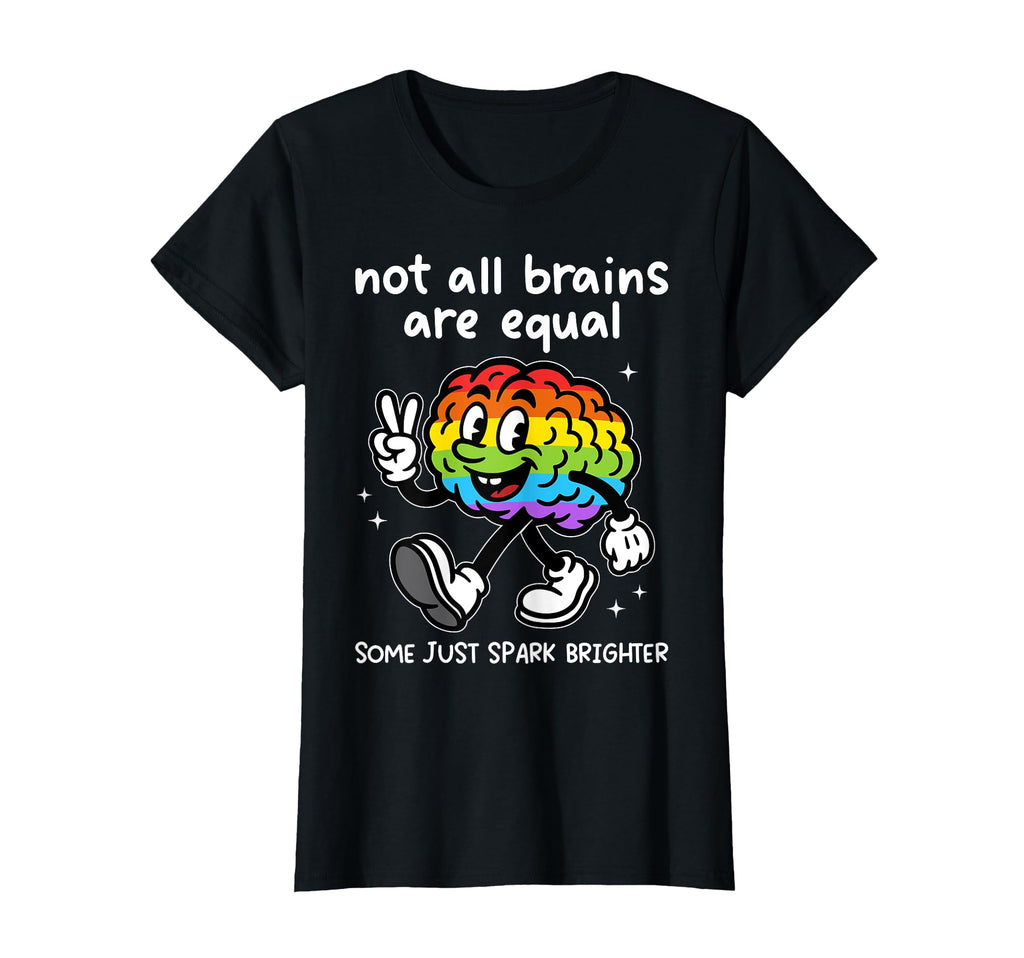 Funny Adhd Rainbow Brain T-Shirt - Fun Novelty Design for Adults - T-Shirt, Sweatshirt, Hoodie