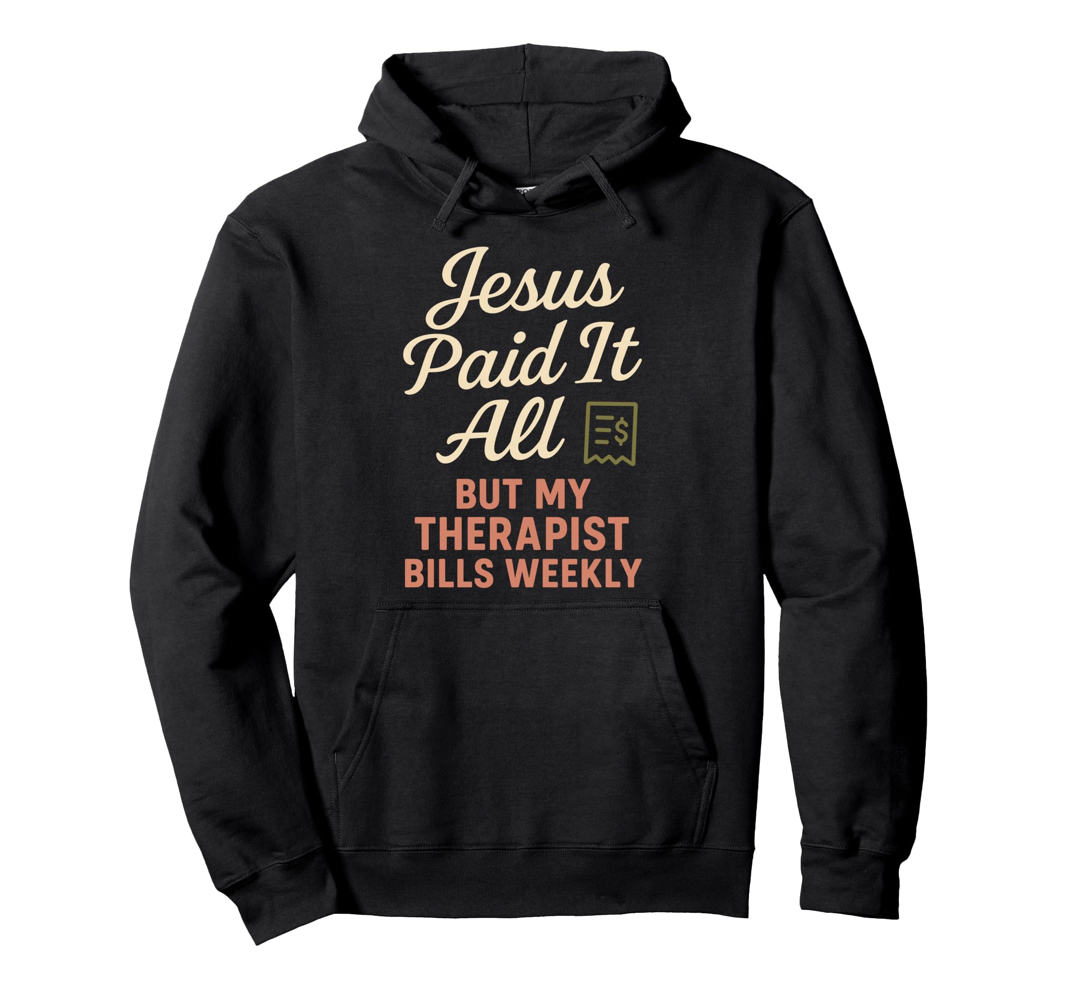 Jesus And Therapy Faith Healing Hoodie - Aesthetic Graphic for Adults - T-Shirt, Sweatshirt, Hoodie
