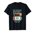 Low Social Battery Introvert T-Shirt - Minimalist Print for Adults - T-Shirt, Sweatshirt, Hoodie