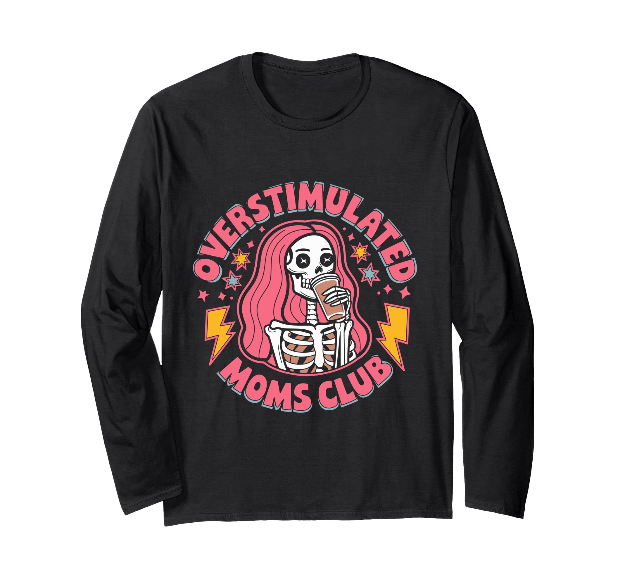 Overstimulated Mom Sarcastic Parenting Hoodie - Trendy Graphic Men Women - T-Shirt, Sweatshirt, Hoodie