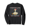 Overstimulated But Festive Goose Sweatshirt - Minimalist Print for Adults - T-Shirt, Sweatshirt, Hoodie