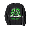 I Wear Green My Son Rainbow Sweatshirt - Streetwear Style for Adults - T-Shirt, Sweatshirt, Hoodie