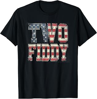 Two Fiddy 2 Fiddy Anniversary 4th of July Patriotic T-Shirt Unisex T-shirt, Sweatshirt, Hoodie, Long Sleeve Tee - T-Shirt, Sweatshirt, Hoodie