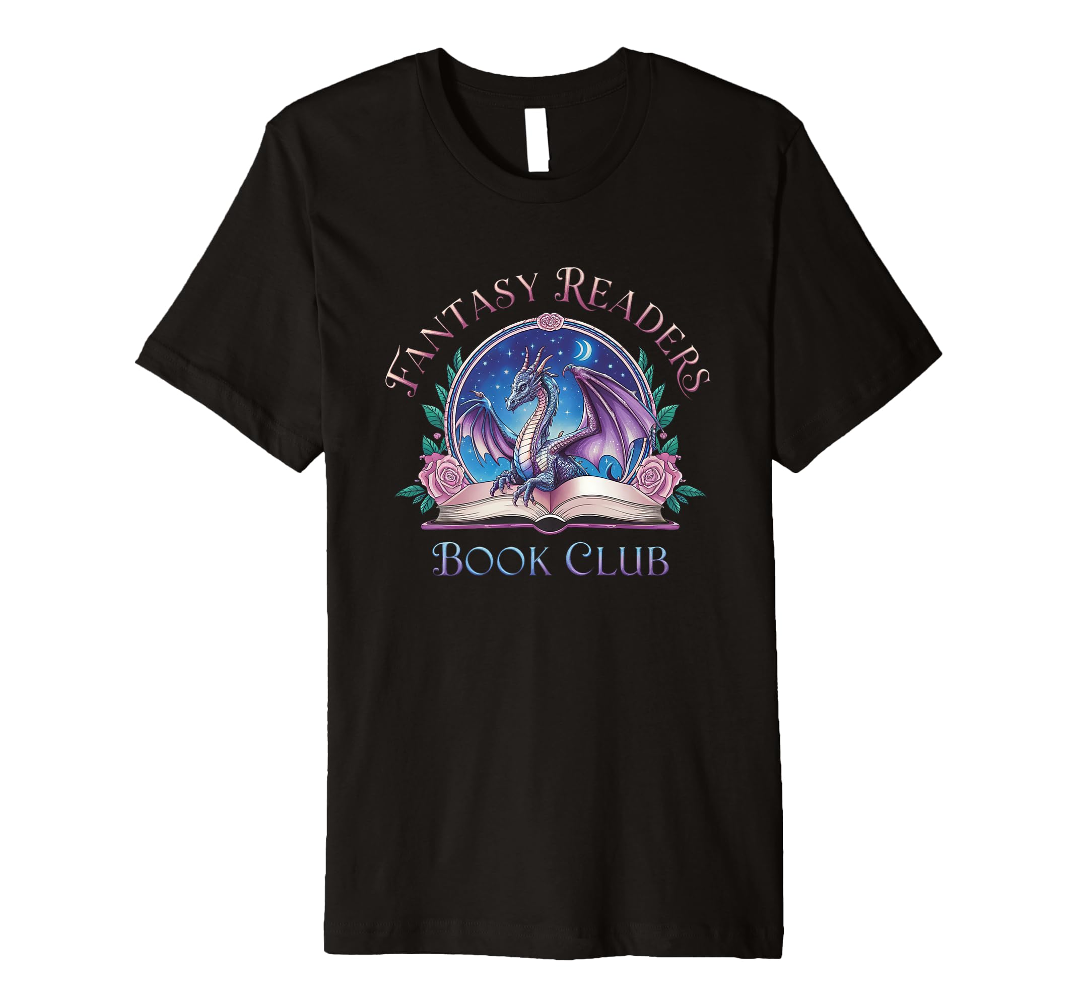 Fantasy Readers Book Club Magic T-Shirt - Custom Art Print Men Women - T-Shirt, Sweatshirt, Hoodie