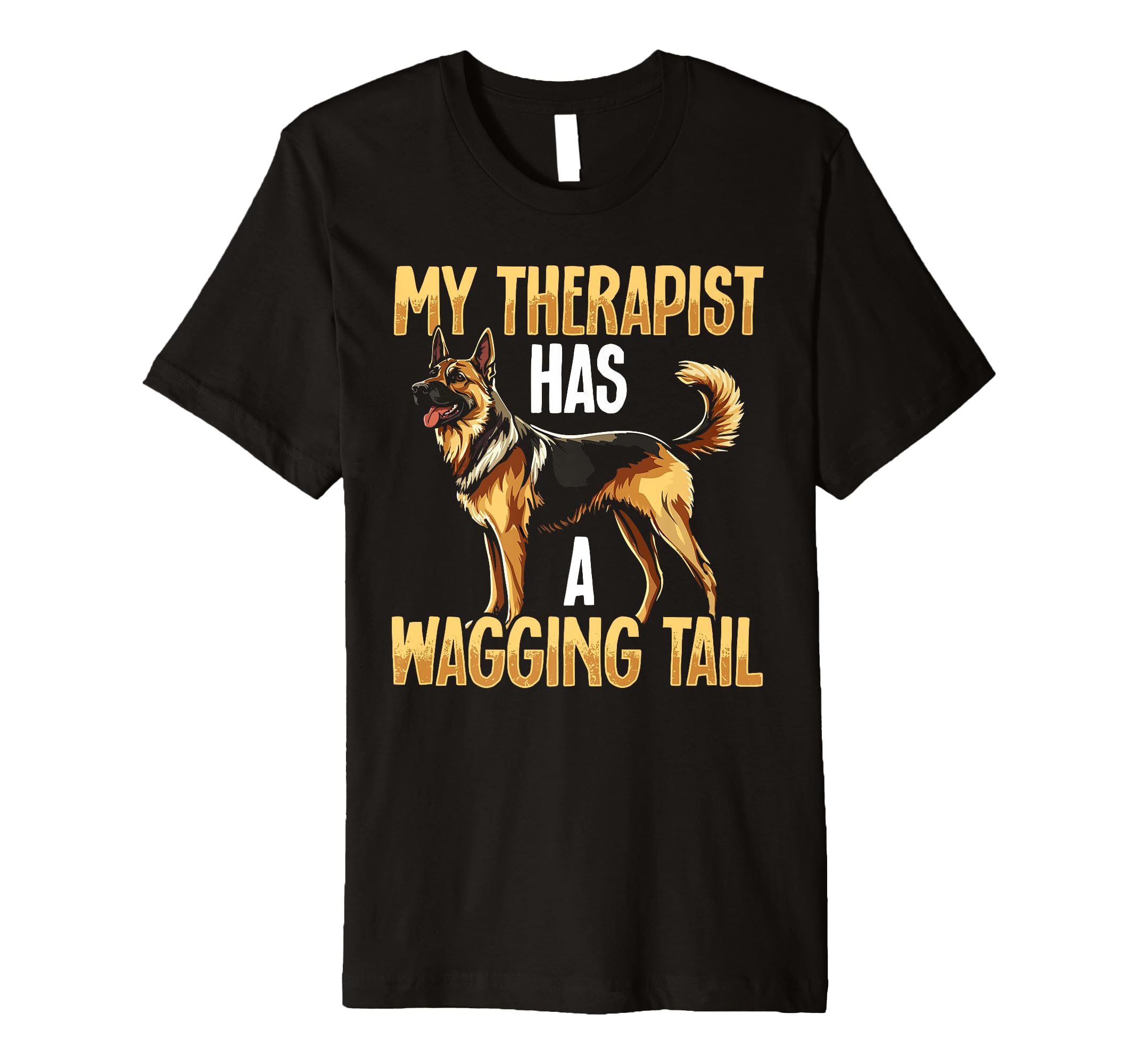 German Shepherd Therapy Service Dog T-Shirt - Graphic Print for Adults - T-Shirt, Sweatshirt, Hoodie