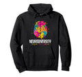 Neurodiversity Celebrate Spectrum Hoodie - Minimalist Print Men Women - T-Shirt, Sweatshirt, Hoodie
