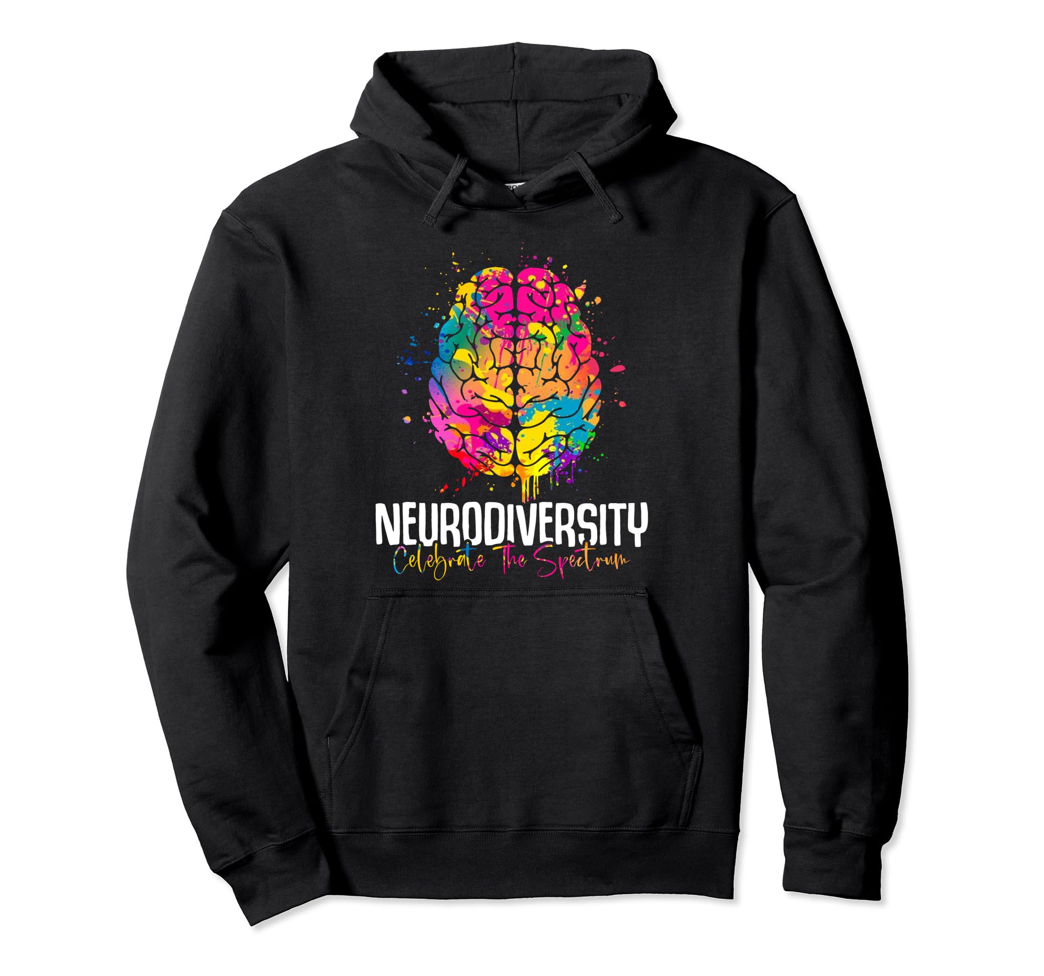 Neurodiversity Celebrate Spectrum Hoodie - Minimalist Print Men Women - T-Shirt, Sweatshirt, Hoodie