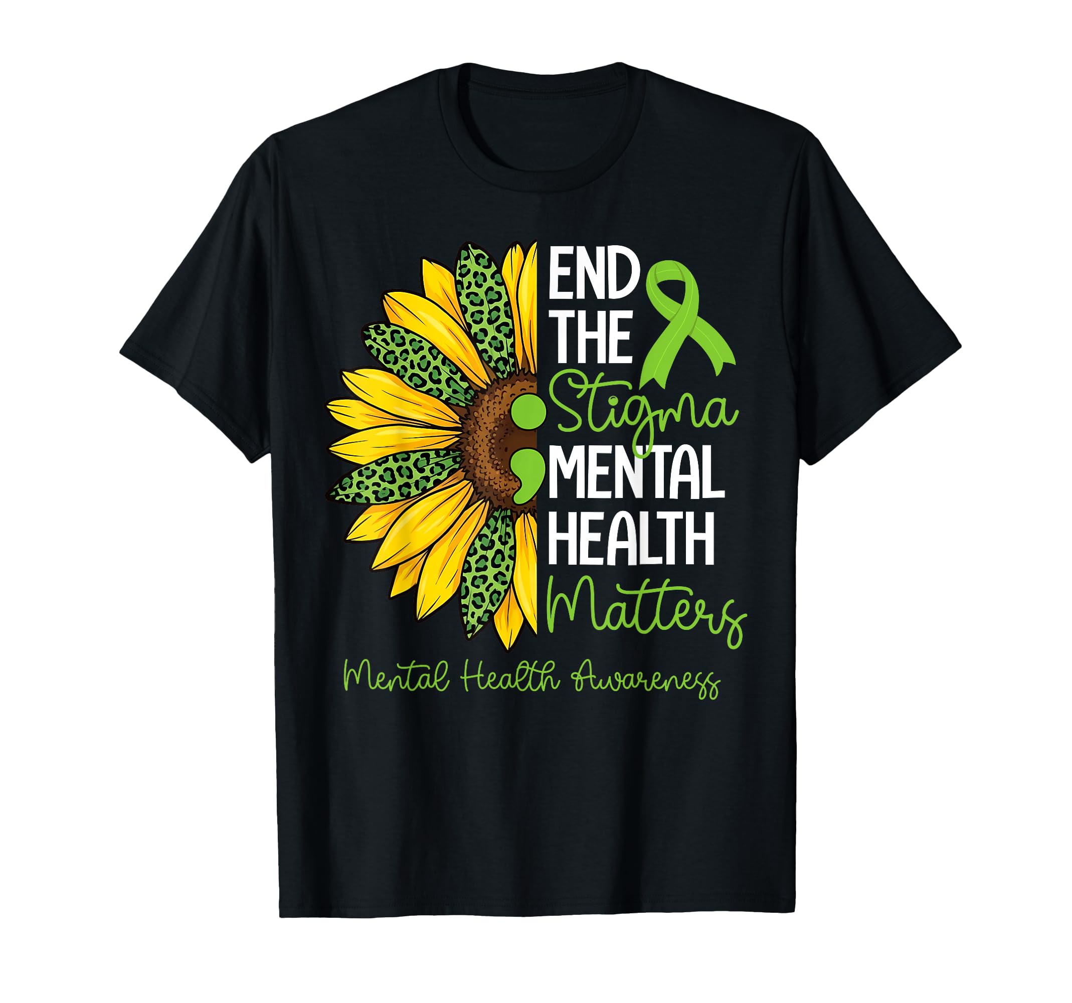 End Stigma Mental Health Matter T-Shirt - Minimalist Print Unisex - T-Shirt, Sweatshirt, Hoodie