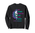 Floral Skull Suicide Prevention Sweatshirt - Aesthetic Graphic Men Women - T-Shirt, Sweatshirt, Hoodie