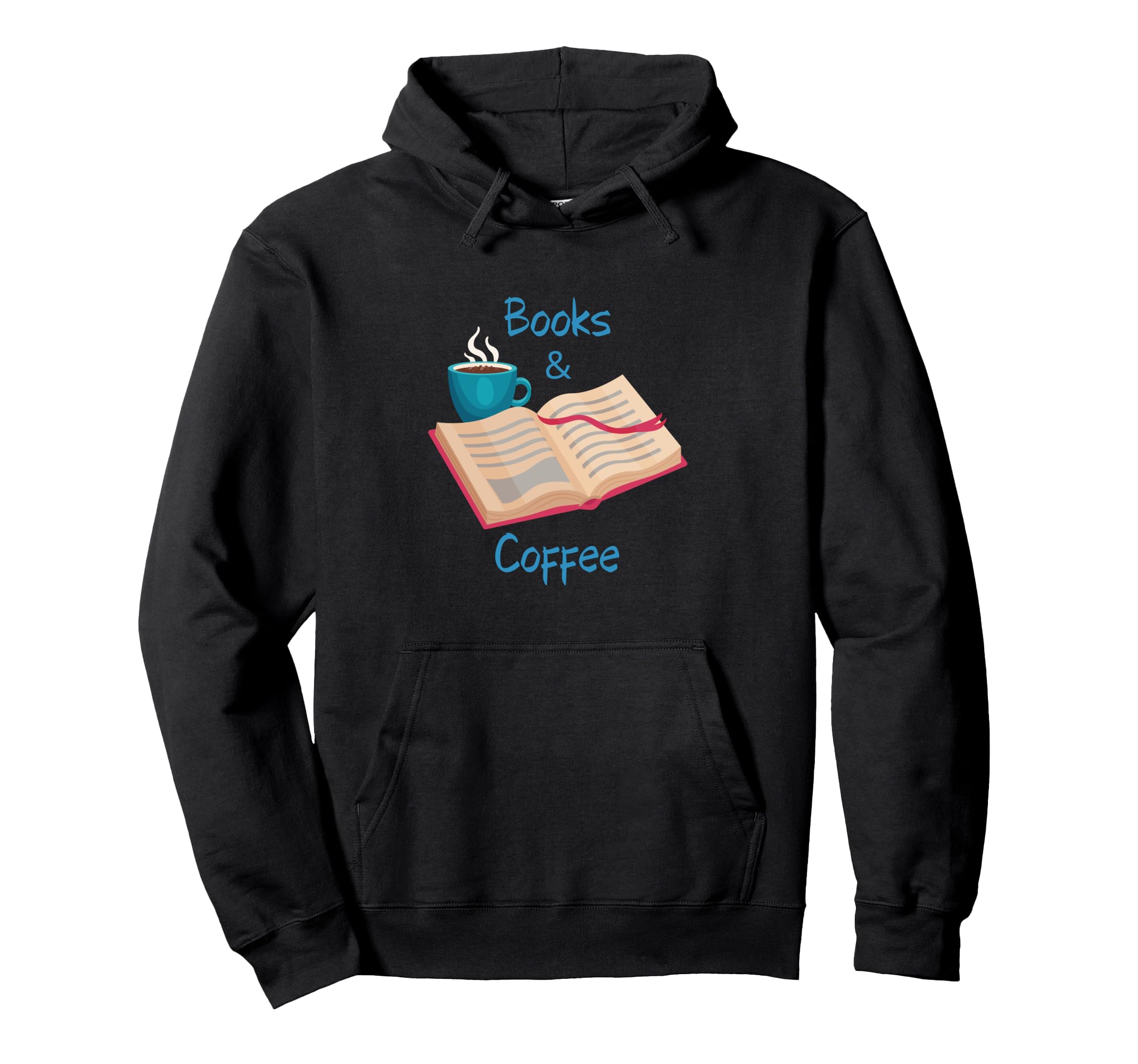 Books And Coffee Hoodie - Custom Art Print Unisex - T-Shirt, Sweatshirt, Hoodie