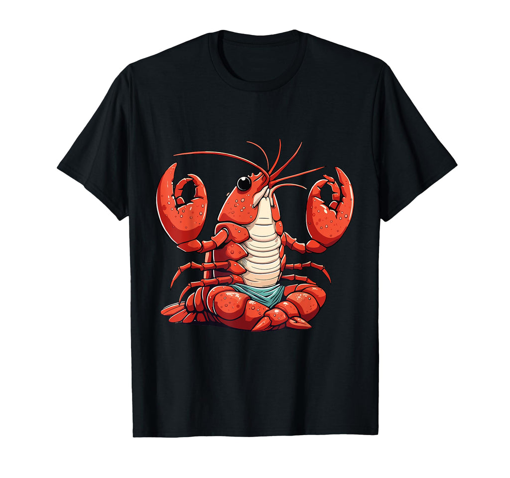Meditation Lobster Yoga Pose T-Shirt - Casual Everyday Wear Men Women - T-Shirt, Sweatshirt, Hoodie