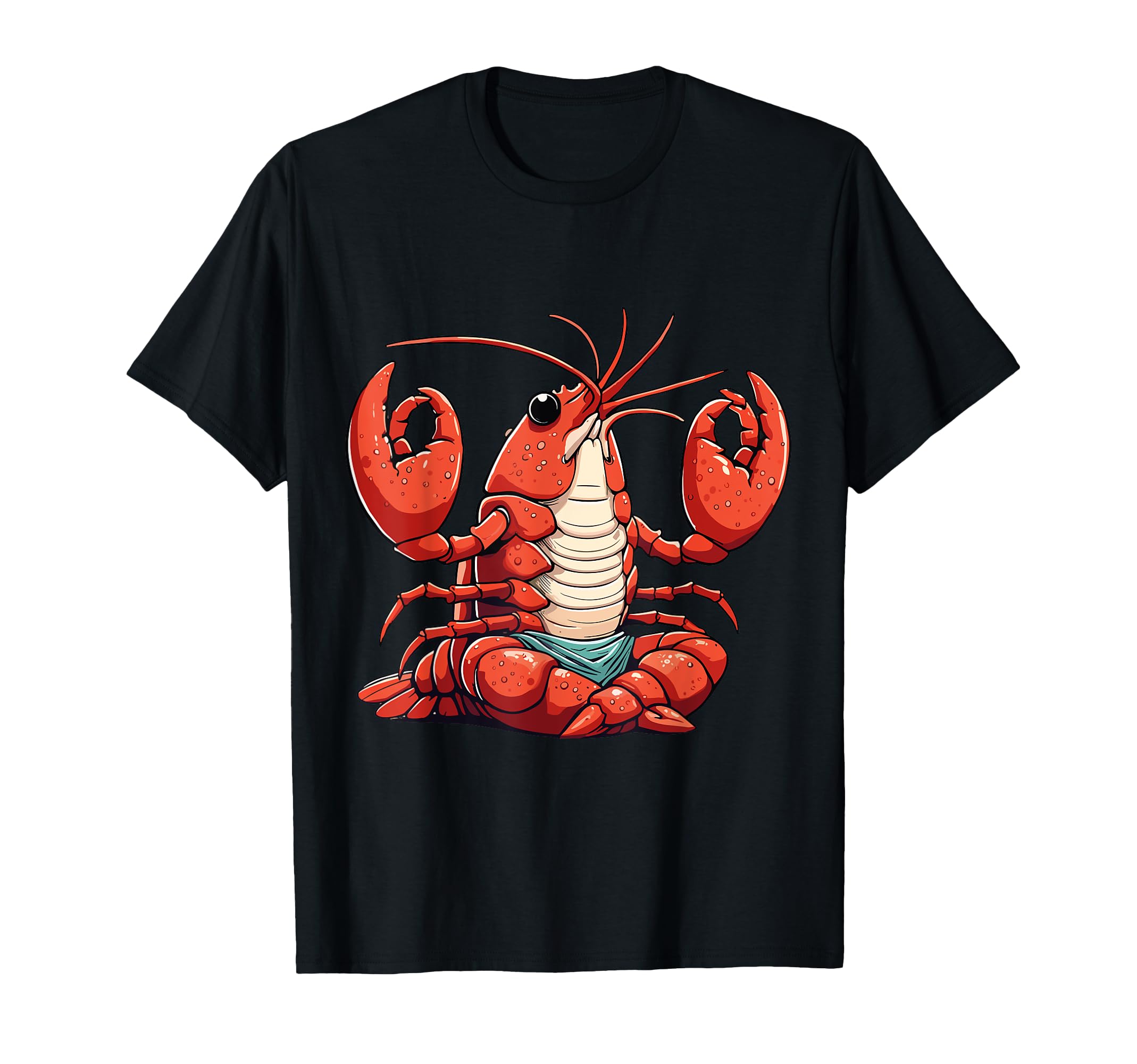 Meditation Lobster Yoga Pose T-Shirt - Casual Everyday Wear Men Women - T-Shirt, Sweatshirt, Hoodie