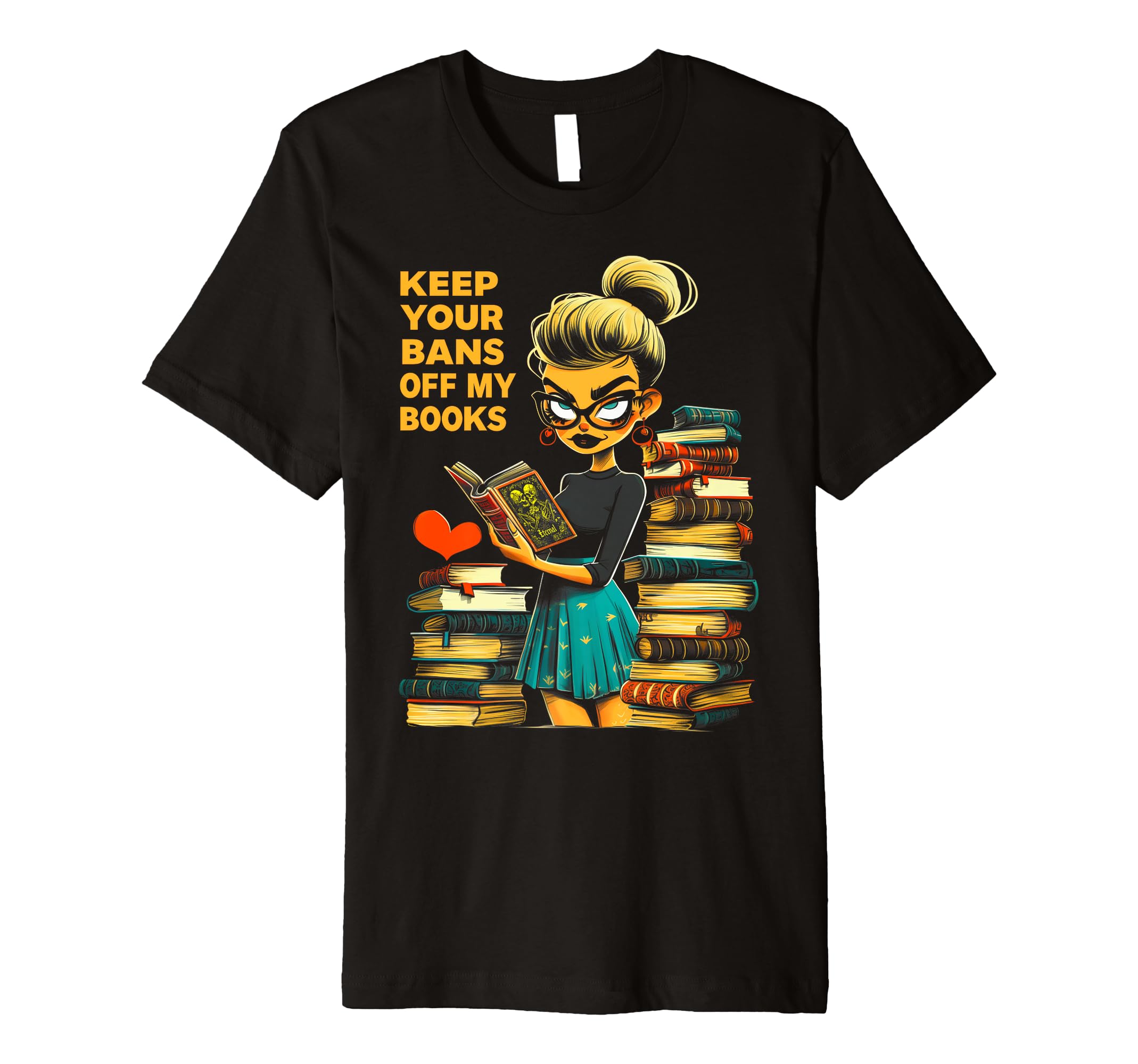 Keep Your Bans Off My Books Dark T-Shirt - Aesthetic Graphic Men Women - T-Shirt, Sweatshirt, Hoodie