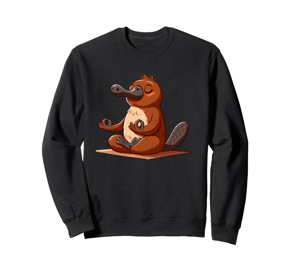 Meditation Platypus Yoga Pose Sweatshirt - Streetwear Style Men Women - T-Shirt, Sweatshirt, Hoodie