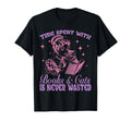 Book Lovers Time Spent Books And Cats T-Shirt - Trendy Graphic for Adults - T-Shirt, Sweatshirt, Hoodie