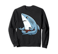 Meditation Shark Yoga Pose Sweatshirt - Custom Art Print for Adults - T-Shirt, Sweatshirt, Hoodie