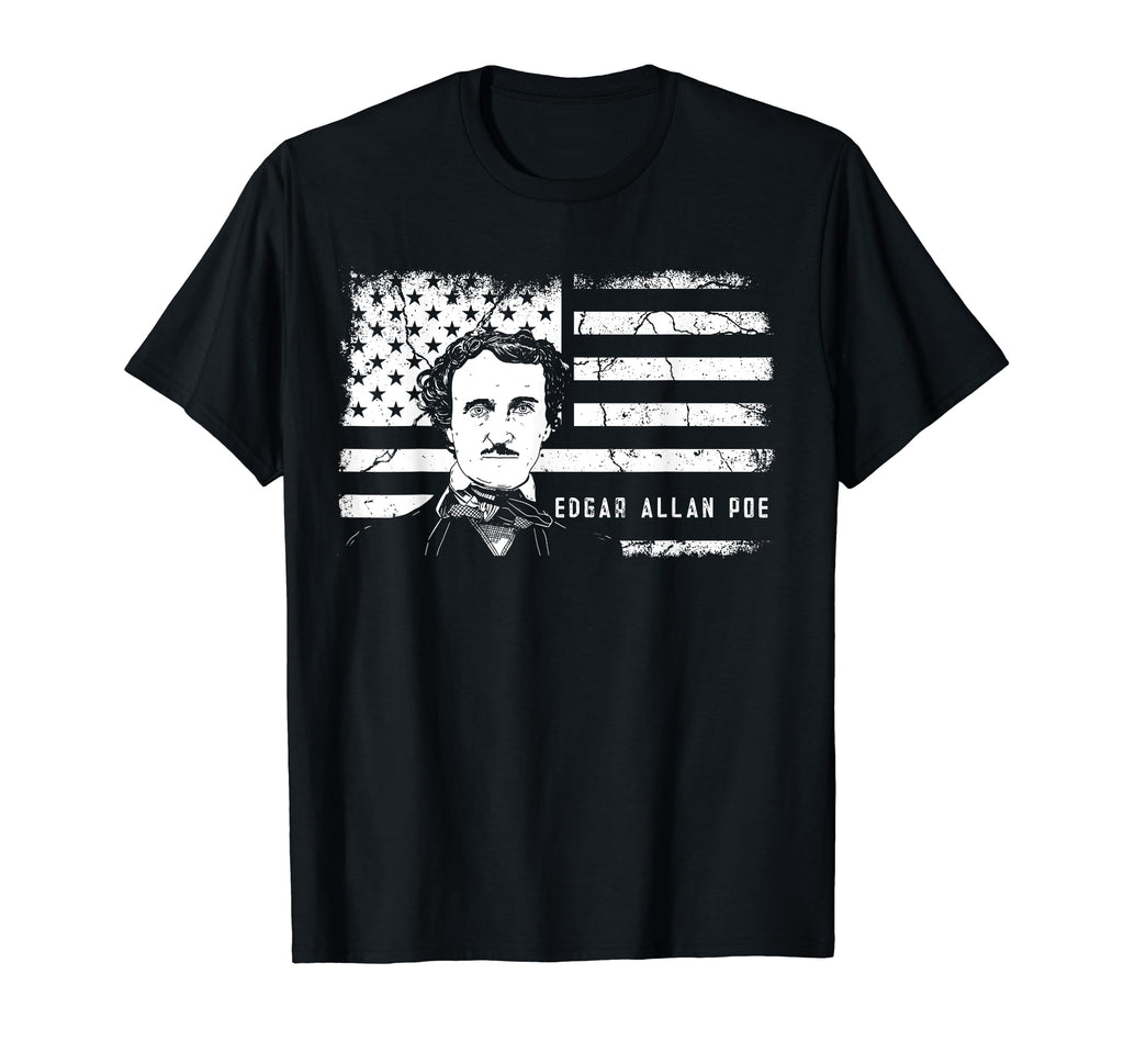 Edgar Allan Poe Patriotic English T-Shirt - Fun Novelty Design for Adults - T-Shirt, Sweatshirt, Hoodie