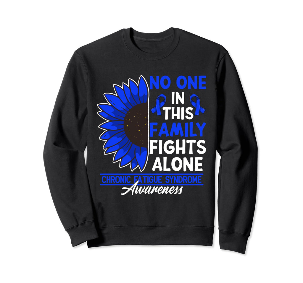 No One This Family Fights Alone Sweatshirt - Novelty Apparel Unisex - T-Shirt, Sweatshirt, Hoodie