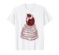 Literary Cat Books Reading World Book T-Shirt - Trendy Graphic Men Women - T-Shirt, Sweatshirt, Hoodie