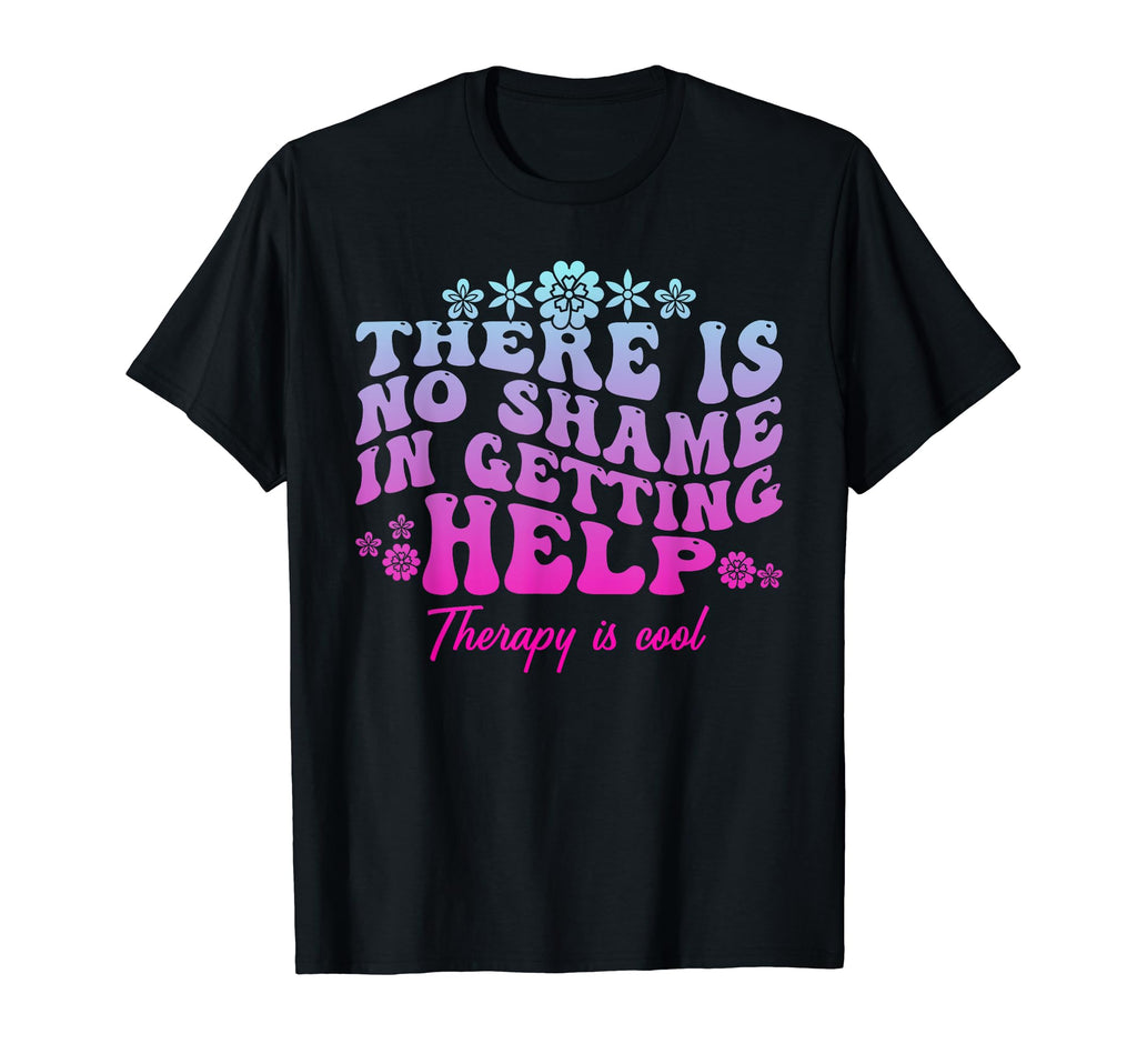 Therapy Is Green Ribbon Mental Health T-Shirt - Graphic Print Men Women - T-Shirt, Sweatshirt, Hoodie