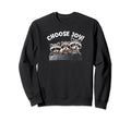 Choose Joy Raccoon Three Raccoons Car Sweatshirt - Trendy Graphic Unisex - T-Shirt, Sweatshirt, Hoodie