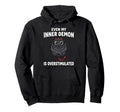 Even My Inner Demon Is Overstimulated Hoodie - Aesthetic Graphic Men Women - T-Shirt, Sweatshirt, Hoodie