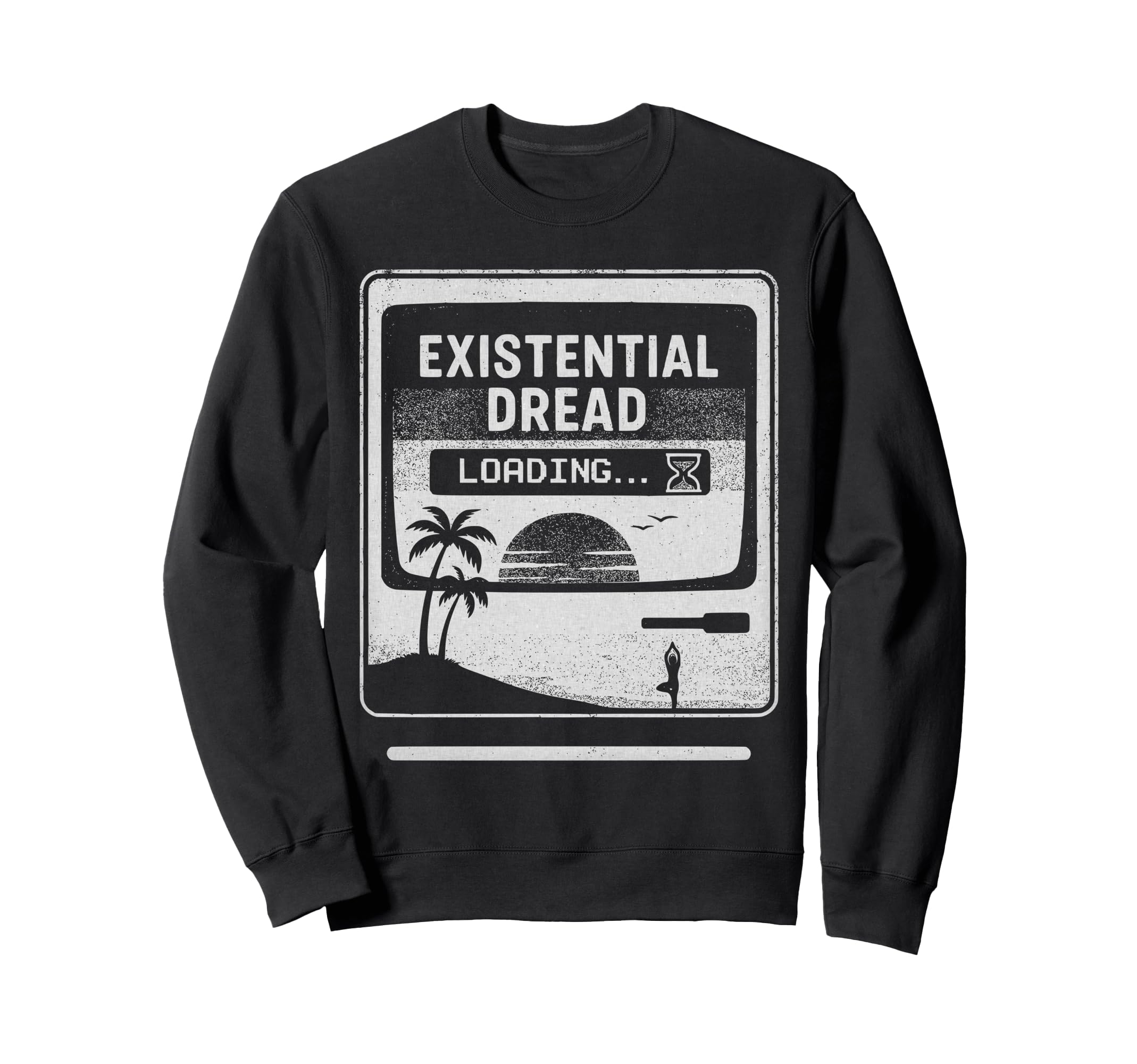 Loading Tech Computer Sweatshirt - Minimalist Print Unisex - T-Shirt, Sweatshirt, Hoodie