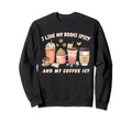 My Books Spicy And My Coffee Icy Sweatshirt - Novelty Apparel Men Women - T-Shirt, Sweatshirt, Hoodie