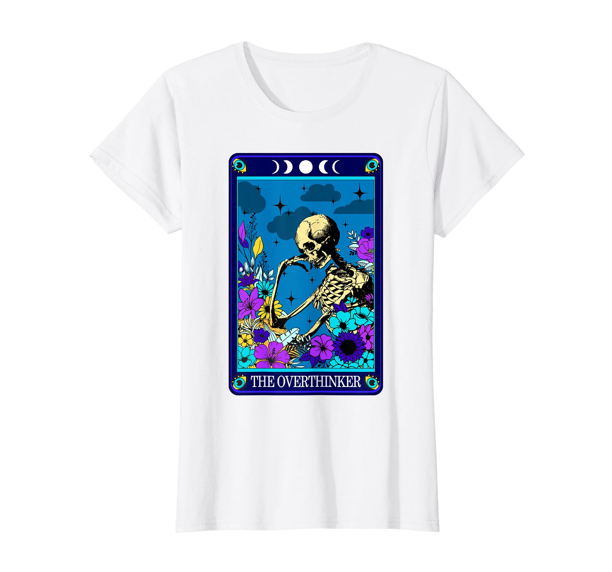 Overthinker Tarot Card Funny Sarcastic T-Shirt - Minimalist Print Unisex - T-Shirt, Sweatshirt, Hoodie