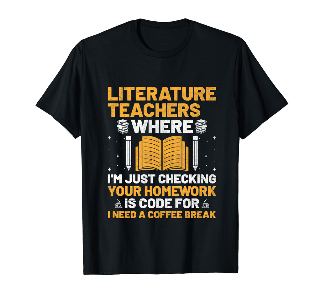 Literature Teacher School Teacher T-Shirt - Aesthetic Graphic Men Women - T-Shirt, Sweatshirt, Hoodie