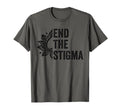 End Stigma Mental Health Awareness T-Shirt - Minimalist Print for Adults - T-Shirt, Sweatshirt, Hoodie