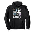 Yoga Inner Peace Yoga Sukhasana Pose Hoodie - Unique Graphic Men Women - T-Shirt, Sweatshirt, Hoodie