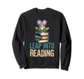 Leap Into Reading Book Lover Sweatshirt - Trendy Graphic Men Women - T-Shirt, Sweatshirt, Hoodie