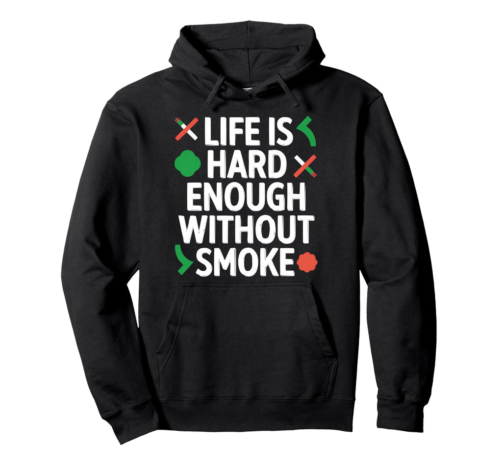 No Smoking Is Bad Cigarette Smoker Anti Hoodie - Graphic Print Men Women - T-Shirt, Sweatshirt, Hoodie