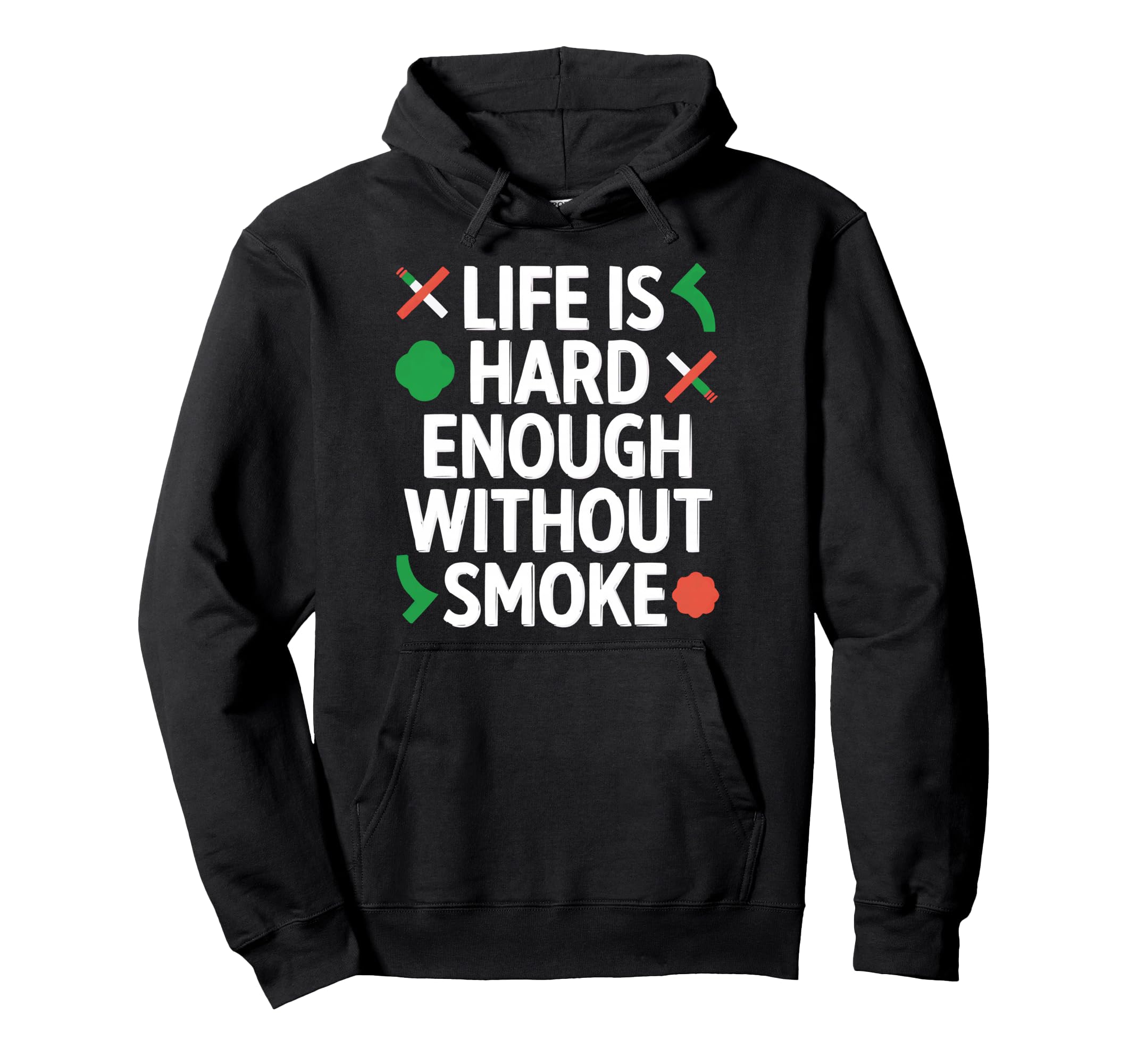 No Smoking Is Bad Cigarette Smoker Anti Hoodie - Graphic Print Men Women - T-Shirt, Sweatshirt, Hoodie