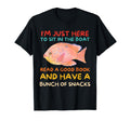 Im Just Here To Sit Boat Read Good Book T-Shirt - Minimalist Print Unisex - T-Shirt, Sweatshirt, Hoodie