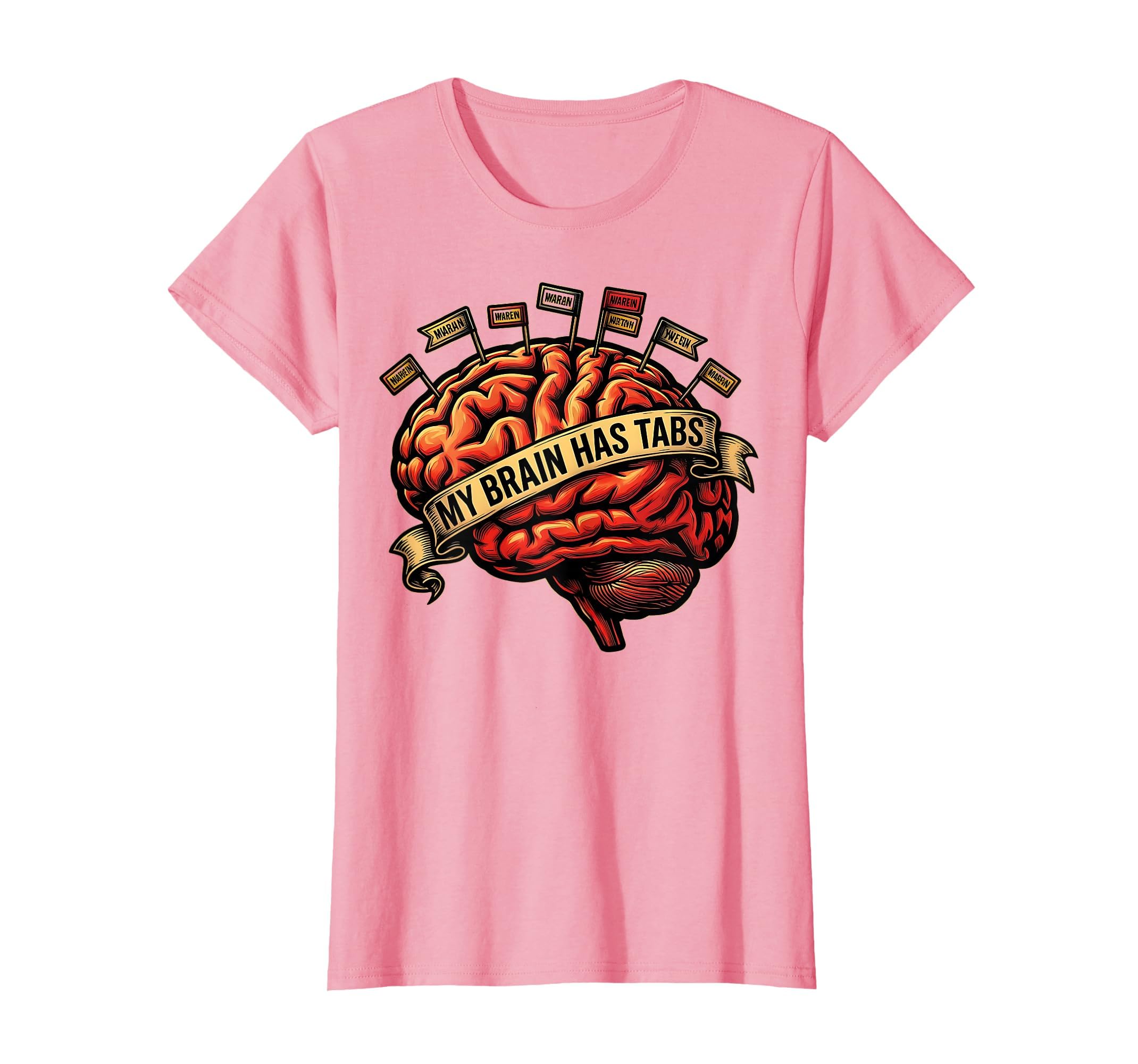 My Brain Has Tabs Funny Adhd Awareness T-Shirt - Unique Graphic Unisex - T-Shirt, Sweatshirt, Hoodie