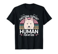 White Husky Dog Emotional Support T-Shirt - Novelty Apparel Men Women - T-Shirt, Sweatshirt, Hoodie