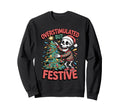 Overstimulated But Festive Skeleton Sweatshirt - Unique Graphic for Adults - T-Shirt, Sweatshirt, Hoodie