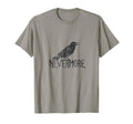 Raven Nevermore Halloween Literature T-Shirt - Unique Graphic for Adults - T-Shirt, Sweatshirt, Hoodie