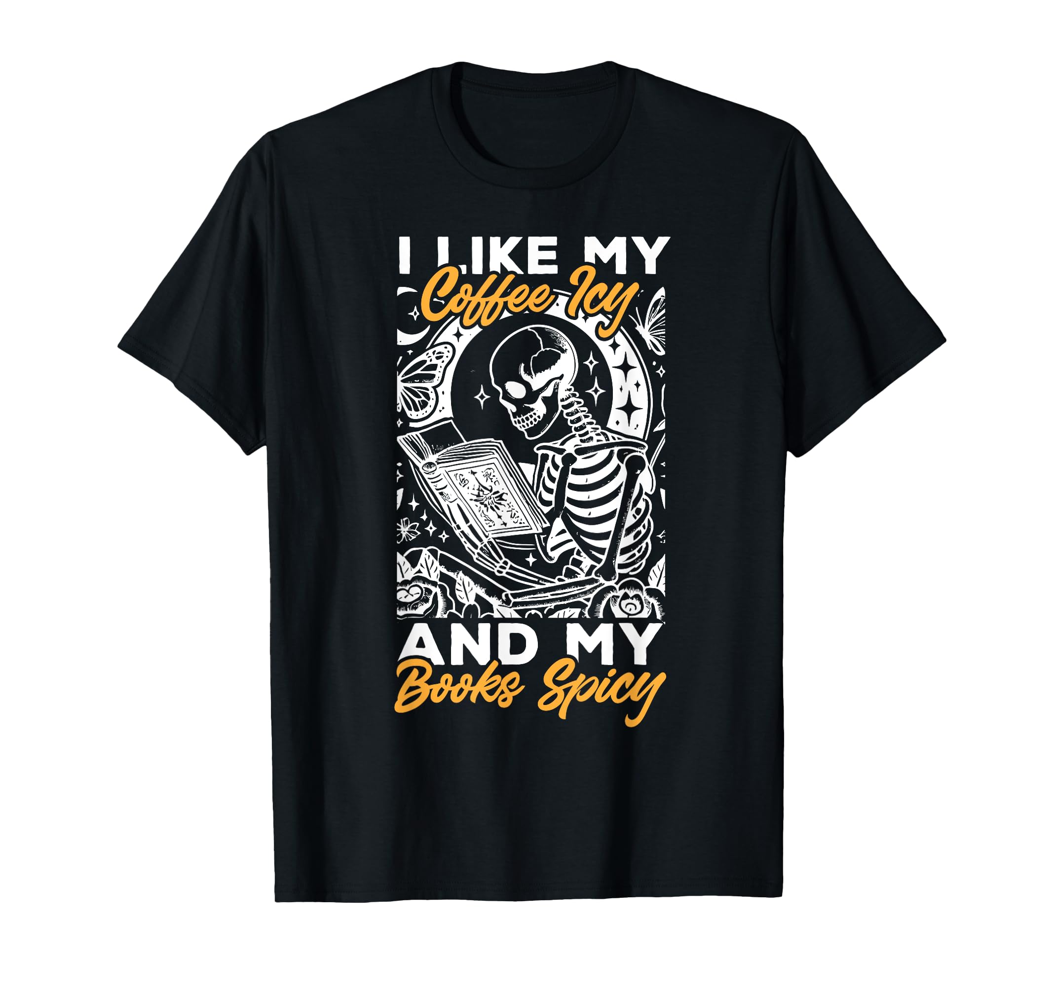 Coffee Book Reading I Like My Coffee T-Shirt - Novelty Apparel for Adults - T-Shirt, Sweatshirt, Hoodie