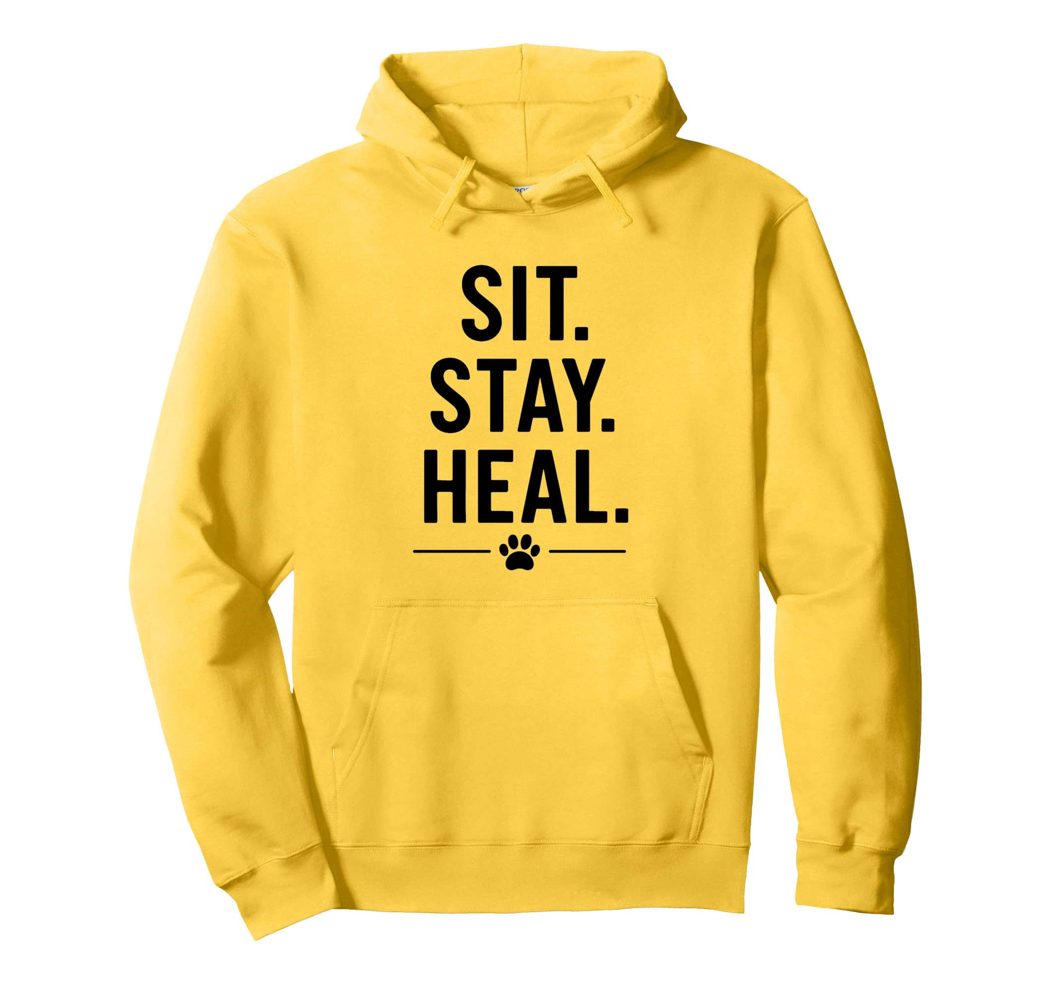 Sit Stay Heal Therapy Dog Comfort Hoodie - Graphic Print for Adults - T-Shirt, Sweatshirt, Hoodie