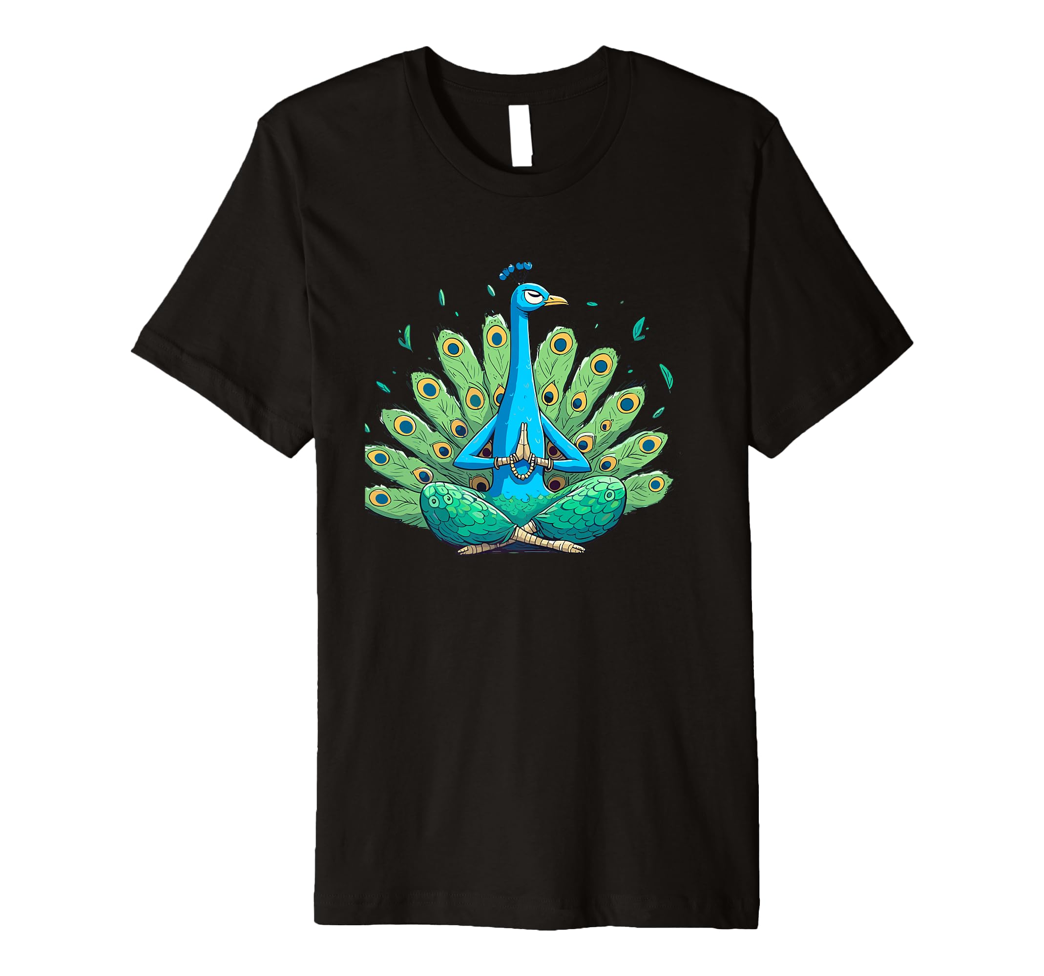 Meditation Peacock Yoga Pose Relaxing Animal T-Shirt - Graphic Print Unisex - T-Shirt, Sweatshirt, Hoodie