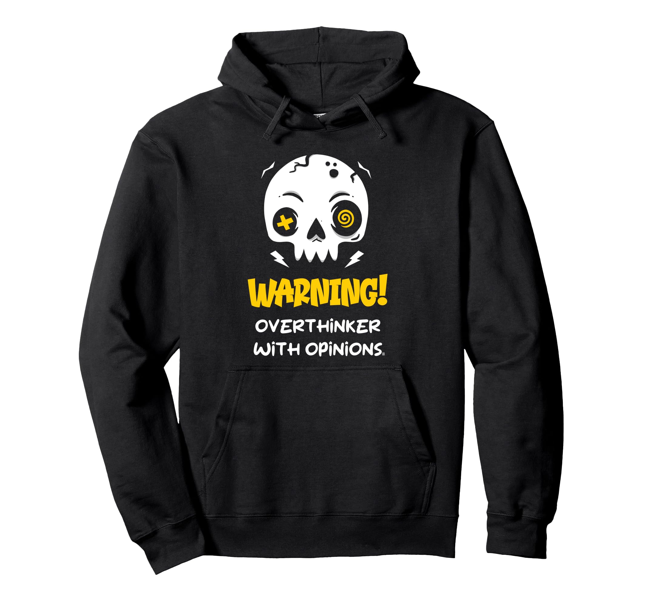 Warning Overthinker Opinions Funny Hoodie - Aesthetic Graphic Men Women - T-Shirt, Sweatshirt, Hoodie